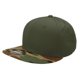 Decky 6 Panel High Profile Structured Camo Snapback | Decky 1047 Woodland/Olive/Olive OSFM