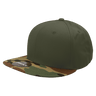 Decky 6 Panel High Profile Structured Camo Snapback | Decky 1047 Woodland/Olive/Olive OSFM