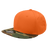 Decky 6 Panel High Profile Structured Camo Snapback | Decky 1047 Woodland/Orange/Orange OSFM