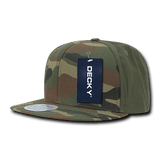 Decky 6 Panel High Profile Structured Camo Snapback | Decky 1049 Woodland/Woodland/Olive OSFM