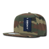 Decky 6 Panel High Profile Structured Camo Snapback | Decky 1049 Woodland/Woodland/Woodland OSFM