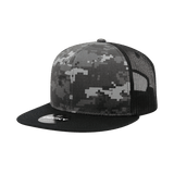 Decky 6 Panel High Profile Structured Camo Trucker | Decky 1055 BLK/NTG/BLK OSFM
