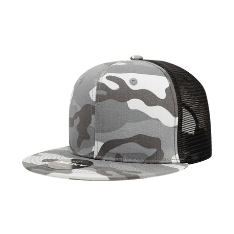 Decky 6 Panel High Profile Structured Camo Trucker | Decky 1055 URB/URB/BLK OSFM
