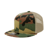 Decky 6 Panel High Profile Structured Camo Trucker | Decky 1055 Woodland/Woodland/Khaki OSFM