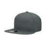 Decky 6 Panel High Profile Structured Cotton Blend Snapback | Decky 361 Charcoal OSFM