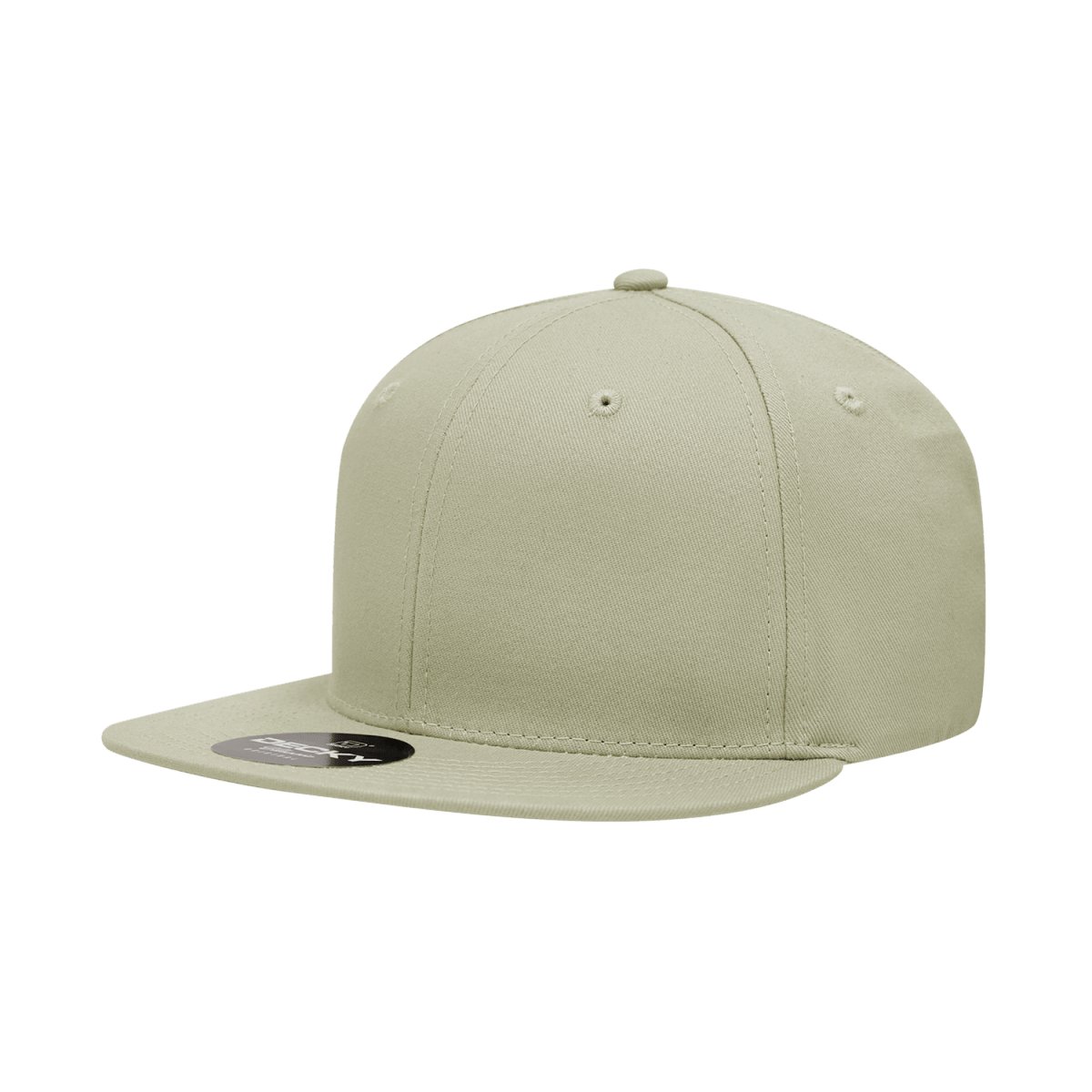 Decky 6 Panel High Profile Structured Cotton Blend Snapback | Decky 361 Khaki OSFM