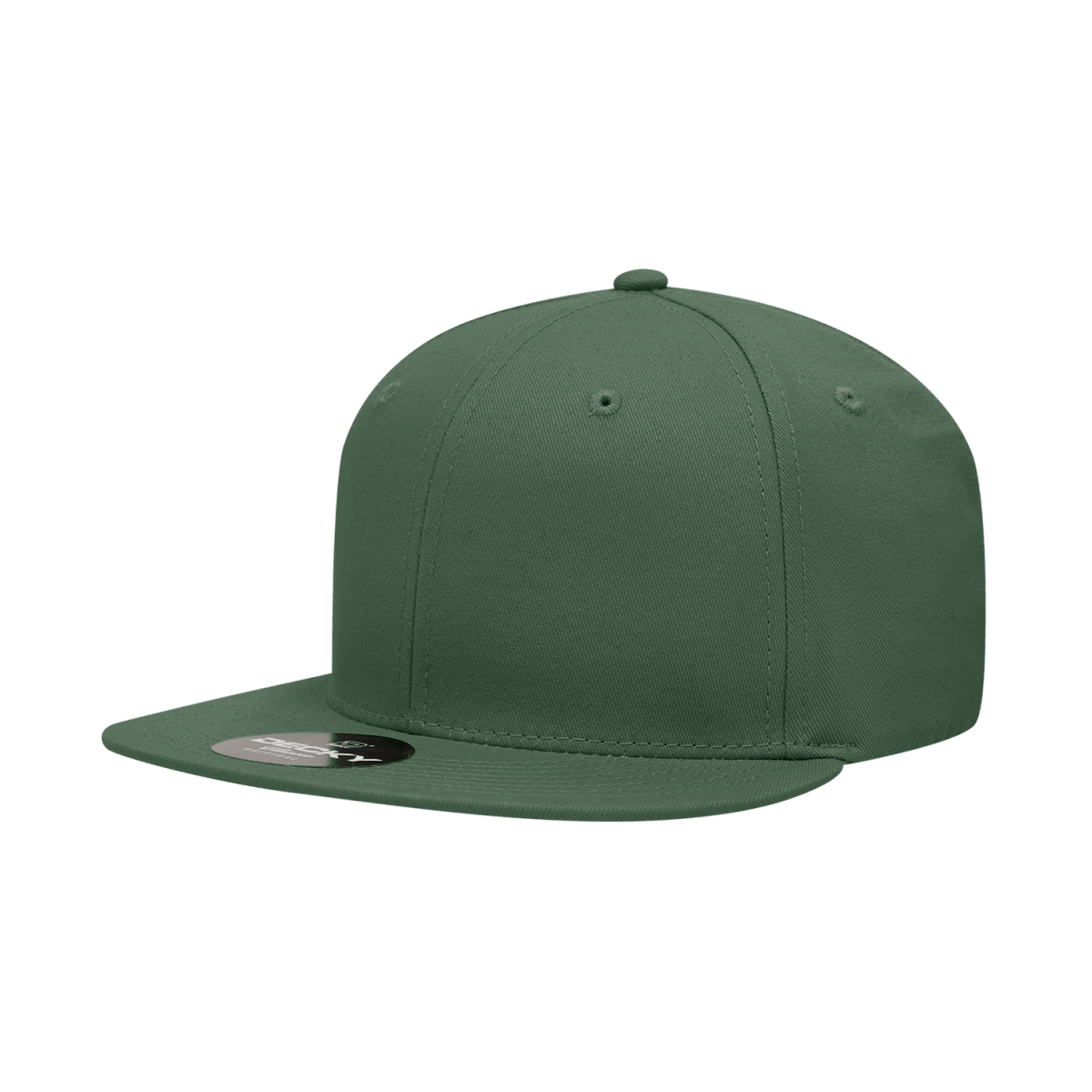Decky 6 Panel High Profile Structured Cotton Blend Snapback | Decky 361 Olive OSFM