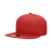 Decky 6 Panel High Profile Structured Cotton Blend Snapback | Decky 361 Red OSFM