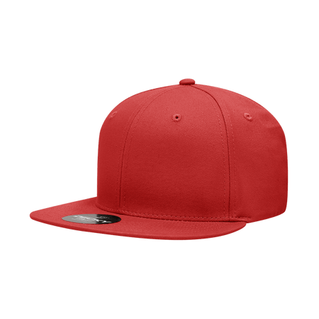 Decky 6 Panel High Profile Structured Cotton Blend Snapback | Decky 361 Red OSFM