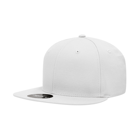 Decky 6 Panel High Profile Structured Cotton Blend Snapback | Decky 361 White OSFM