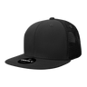 Decky 6 Panel High Profile Structured Cotton Blend Trucker | Decky 6033 Black Standard