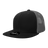 Decky 6 Panel High Profile Structured Cotton Blend Trucker | Decky 6033 Black/Charcoal Standard