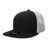 Decky 6 Panel High Profile Structured Cotton Blend Trucker | Decky 6033 Black/White Standard
