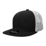 Decky 6 Panel High Profile Structured Cotton Blend Trucker | Decky 6033 Black/White Standard
