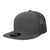 Decky 6 Panel High Profile Structured Cotton Blend Trucker | Decky 6033 Charcoal Standard