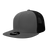 Decky 6 Panel High Profile Structured Cotton Blend Trucker | Decky 6033 Charcoal/Black Standard