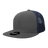 Decky 6 Panel High Profile Structured Cotton Blend Trucker | Decky 6033 Charcoal/Navy Standard