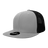 Decky 6 Panel High Profile Structured Cotton Blend Trucker | Decky 6033 Grey/Black Standard