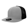 Decky 6 Panel High Profile Structured Cotton Blend Trucker | Decky 6033 Grey/Black Standard