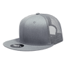 Decky 6 Panel High Profile Structured Cotton Blend Trucker | Decky 6033 Heather Grey Standard