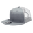 Decky 6 Panel High Profile Structured Cotton Blend Trucker | Decky 6033 Heather GreyWhite Standard