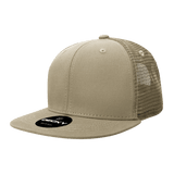Decky 6 Panel High Profile Structured Cotton Blend Trucker | Decky 6033 Khaki Standard