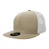 Decky 6 Panel High Profile Structured Cotton Blend Trucker | Decky 6033 Khaki/White Standard