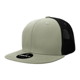 Decky 6 Panel High Profile Structured Cotton Blend Trucker | Decky 6033 Loden/Black Standard