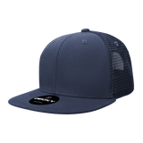 Decky 6 Panel High Profile Structured Cotton Blend Trucker | Decky 6033 Navy Standard