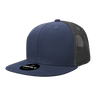 Decky 6 Panel High Profile Structured Cotton Blend Trucker | Decky 6033 Navy/Charcoal Standard