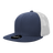 Decky 6 Panel High Profile Structured Cotton Blend Trucker | Decky 6033 Navy/White Standard