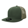 Decky 6 Panel High Profile Structured Cotton Blend Trucker | Decky 6033 Olive/Khaki Standard