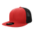 Decky 6 Panel High Profile Structured Cotton Blend Trucker | Decky 6033 Red/Black Standard