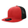 Decky 6 Panel High Profile Structured Cotton Blend Trucker | Decky 6033 Red/Black Standard
