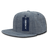 Decky 6 Panel High Profile Structured Denim Snapback | Decky 1094 Blue OSFM