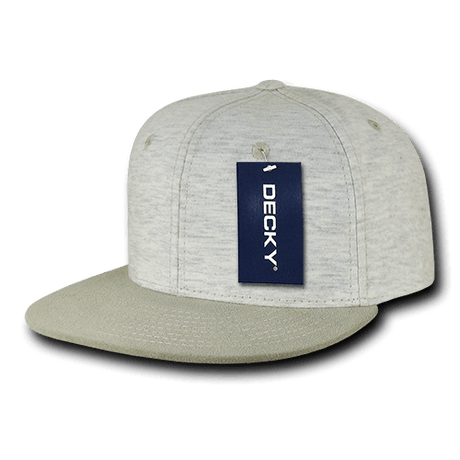 Decky 6 Panel High Profile Structured Jersey Knit Snapback | Decky 1131 Cream OSFM