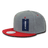 Decky 6 Panel High Profile Structured Melton Snapback | Decky 1087 Ash/Red OSFM