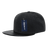 Decky 6 Panel High Profile Structured Melton Vinyl Snapback | Decky 1115 Charcoal/Black OSFM