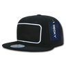 Decky 6 Panel High Profile Structured Patch Snapback | Decky 1096 Black OSFM