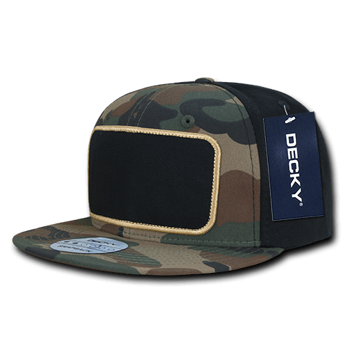 Decky 6 Panel High Profile Structured Patch Snapback | Decky 1096 Woodland/Woodland/Black OSFM