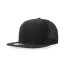 Decky 6 Panel High Profile Structured Perforated Performance Snapback | Decky 6228 Black Black