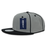 Decky 6 Panel High Profile Structured Piped Snapback | Decky 1078 Black OSFM