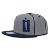 Decky 6 Panel High Profile Structured Piped Snapback | Decky 1078 Navy OSFM