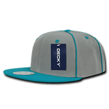 Decky 6 Panel High Profile Structured Piped Snapback | Decky 1078 Teal OSFM