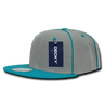 Decky 6 Panel High Profile Structured Piped Snapback | Decky 1078 Teal OSFM