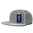 Decky 6 Panel High Profile Structured Piped Snapback | Decky 1078 White OSFM