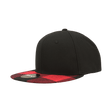 Decky 6 Panel High Profile Structured Plaid Bill Snapback | Decky 1045 Black/Red OSFM
