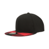 Decky 6 Panel High Profile Structured Plaid Bill Snapback | Decky 1045 Black/Red OSFM
