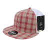 Decky 6 Panel High Profile Structured Plaid Trucker | Decky 6015 6015 - 101 OSFM