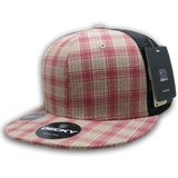 Decky 6 Panel High Profile Structured Plaid Trucker | Decky 6016 6016 - 101 OSFM